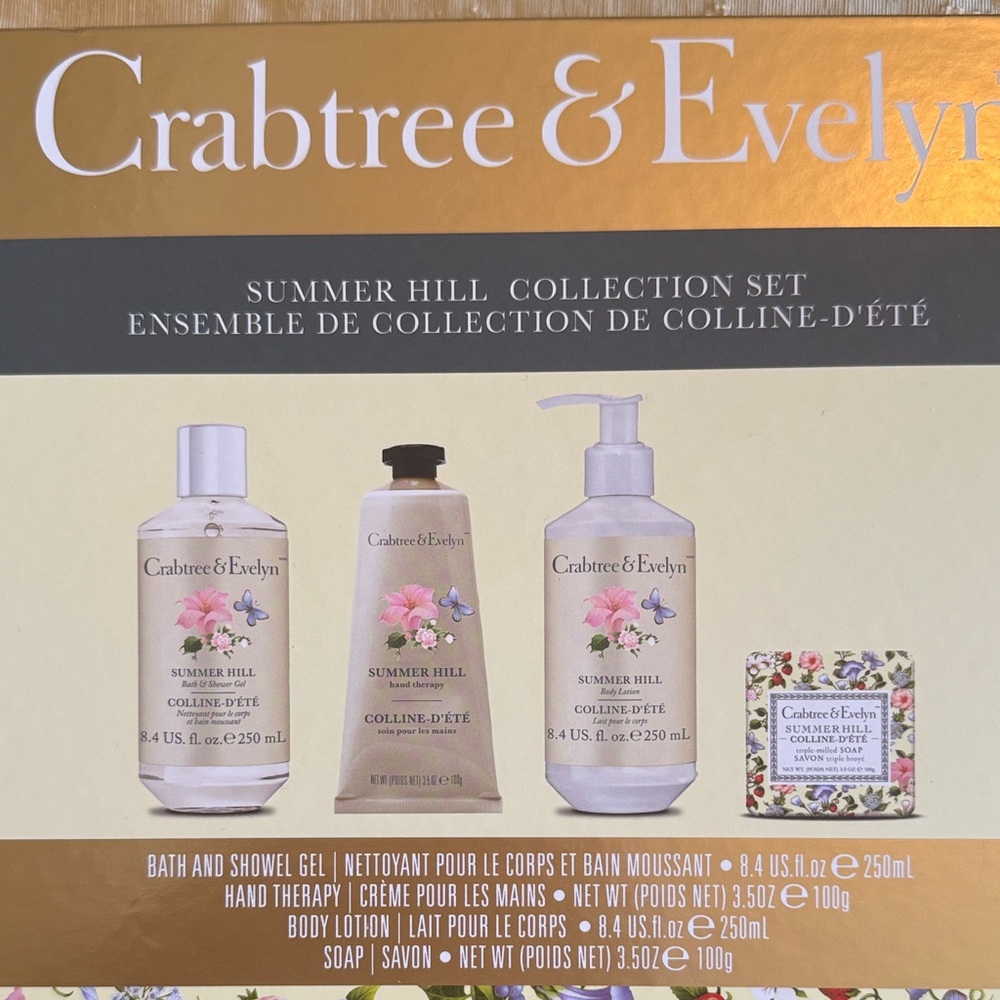 NWT Crabtree & Evelyn Summer Hill Collection